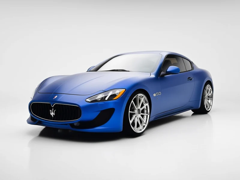2013 Maserati GranTurismo Sport, blue, front three-quarter