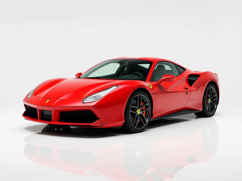 2017 Ferrari 488 GTB, rosso corsa, front three-quarter