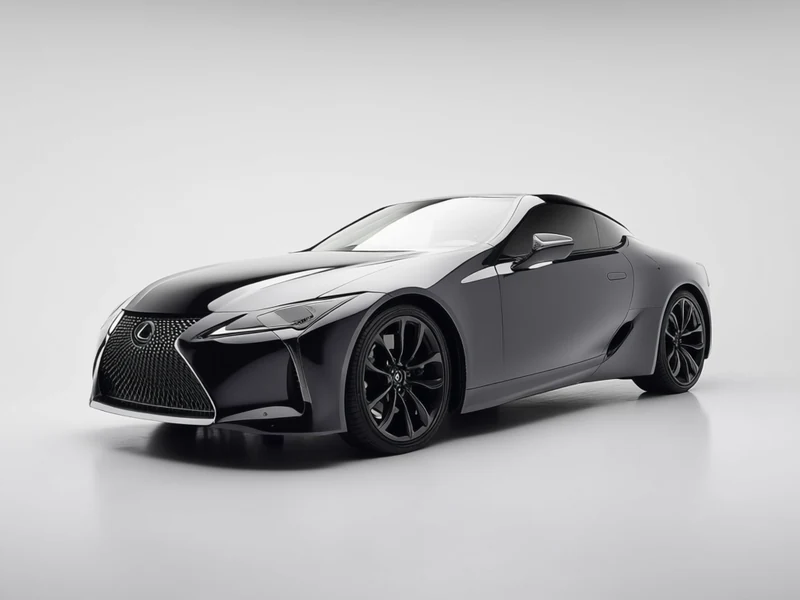 2018 Lexus LC 500, grey, front three-quarter
