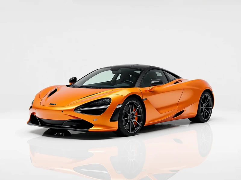 2019 McLaren 720S, papaya orange, front three-quarter