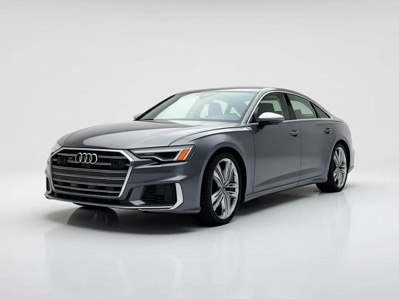 2020 Audi S6, grey, front three-quarter