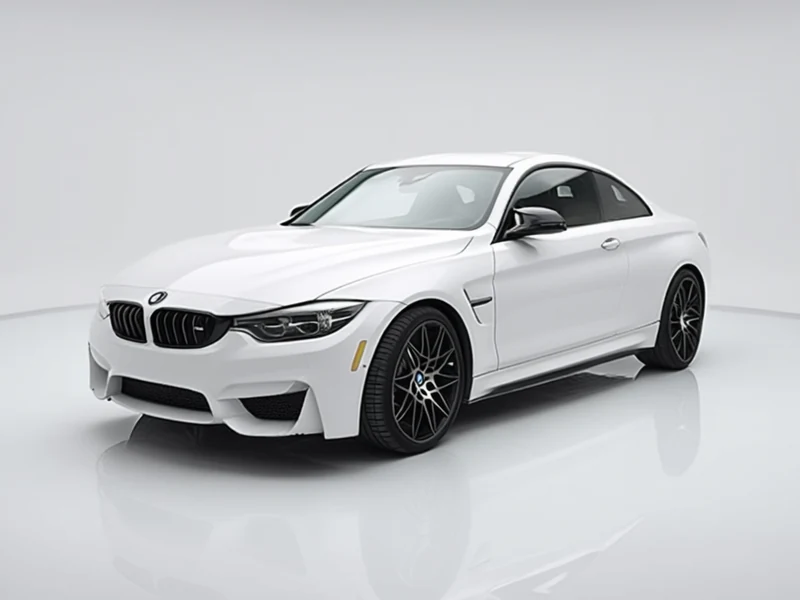 2020 BMW M4 Convertible, white, front three-quarter