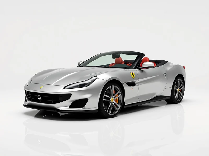 2020 Ferrari Portofino, argento, front three-quarter