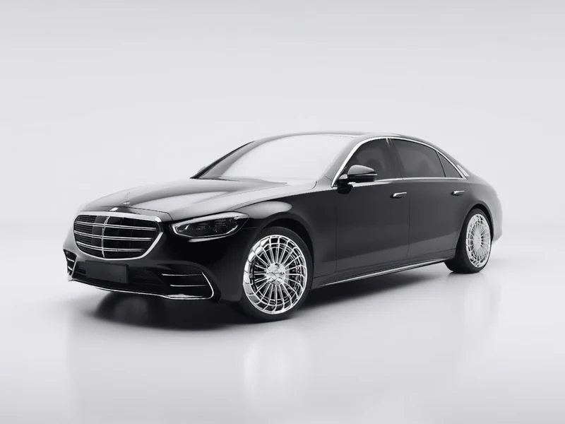 2021 Mercedes-Benz S 580 4MATIC, front three-quarter