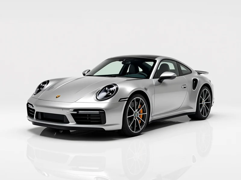 2021 Porsche 911 Turbo S, gt silver, front three-quarter