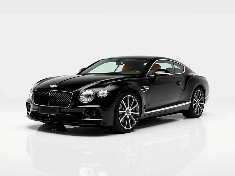 2022 Bentley Continental GT Speed, gloss black, front three-quarter